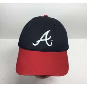 HTT Atlanta Braves Baseball Hat Black‎ Red Team Sports Wear Adjustable Cap